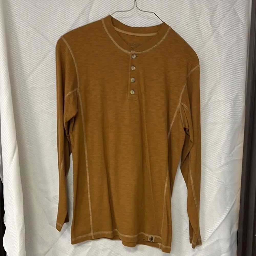 Men's Mustard Henley Shirt